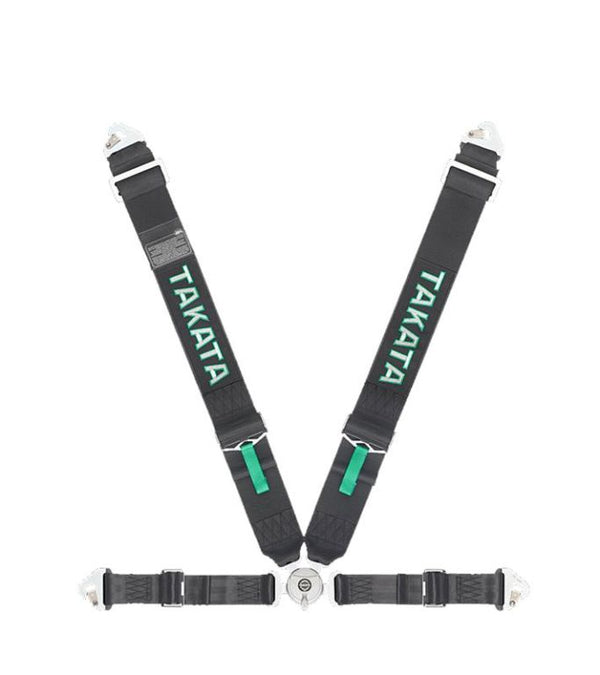 Takata Racing RACE Series 4-Point Black Snap-On Harness
