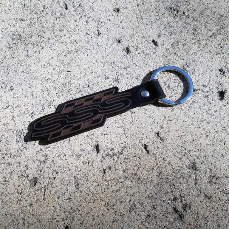 Bluebird "SSS" Handmade Leather Keychain