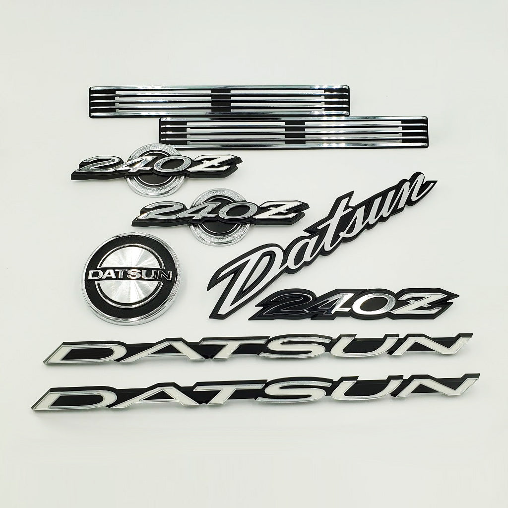OEM Series 1 Exterior Emblem Kit with Hatch Vents 196970 (240Z) Datsun Garage