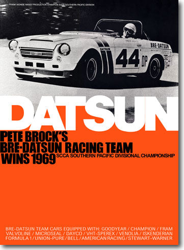 BRE 1969 Roadster Champion Poster 24" X 33"