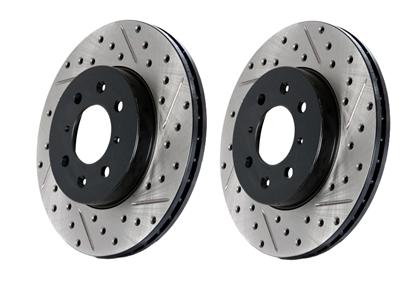 Front SportStop Slotted & Drilled Brake Rotor 2009-23 (370Z / Nissan Z)
