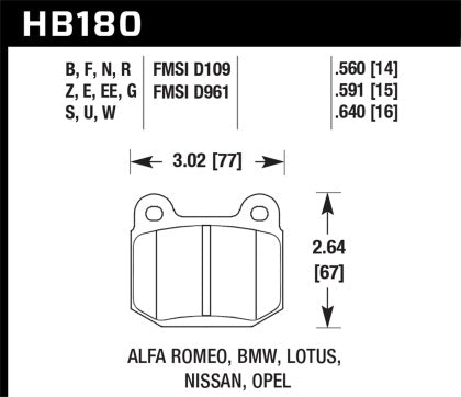 Rear Brake Pads 2003-09 (350Z)