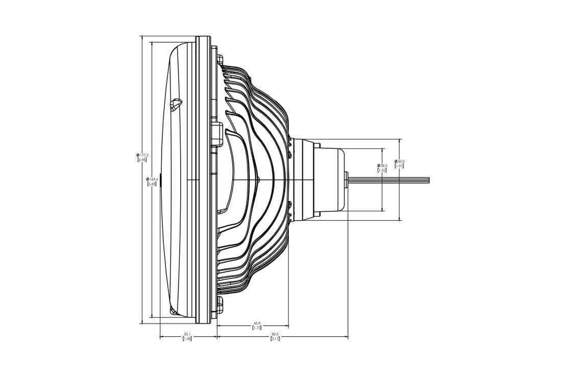 LED Forward Light - Clear Lens Housing 1970-83 (240Z / 260Z / 280Z / 280ZX)