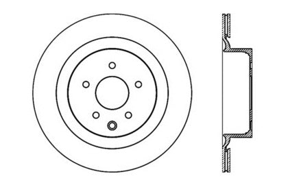SportStop Slotted & Drilled Rear Brake Rotor 2009-23 (370Z / Nissan Z)