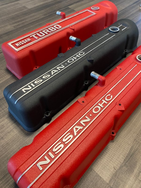 Valve Cover Powdercoat Service 1970-83 (240Z / 260Z / 280Z / 280ZX) 1968-73 (510) 1965-72 (520 / 521) 1972-79 (620) 1980-86 (720)