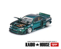 (Preorder) Kaido House x Mini GT 1:64 Nissan Skyline GT-R (R34) Kaido Works GReddy V1 – Green – Limited Edition