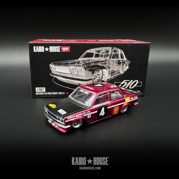 Kaido House x Mini GT 1:64 Datsun 510 Pro Street JPN V1