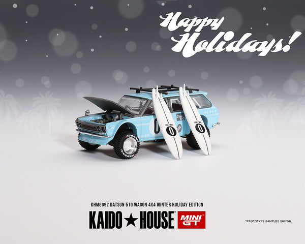 Kaido House x Mini GT 1:64 Datsun 510 Wagon Kaido GT Surf Safari RS Wi