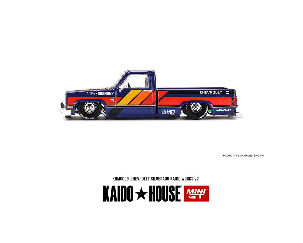 Kaido House x Mini GT 1:64 Chevrolet Silverado KAIDO WORKS V2