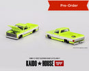 (Preorder) Kaido House x Mini GT 1:64 Chevrolet Silverado KAIDO Flo V1 – Yellow Chrome-1