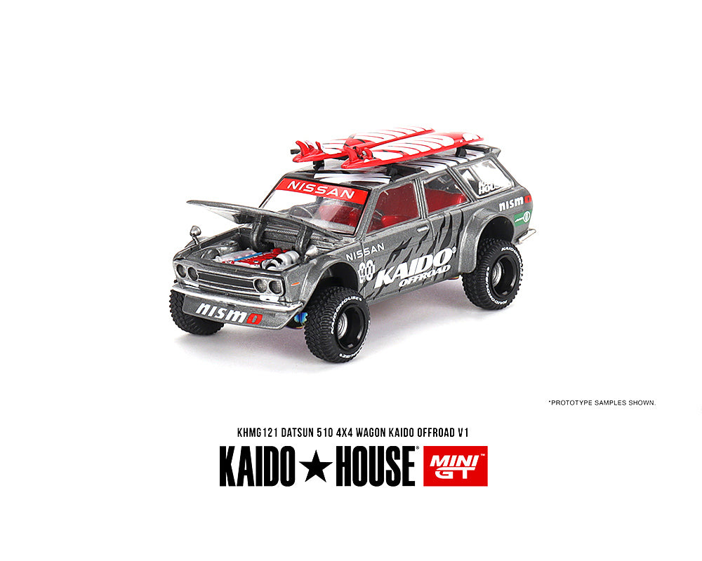 (Preorder) Kaido House x Mini GT 1:64 Datsun KAIDO 510 Wagon 4×4 Kaido Offroad V1