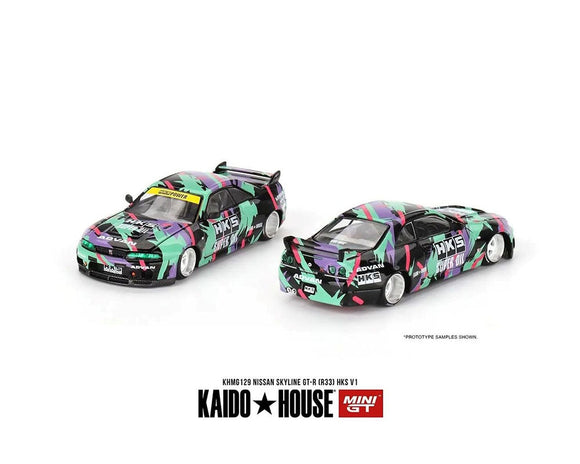 Kaido House x Mini GT 1:64 Nissan Skyline GT-R (R33) HKS V1