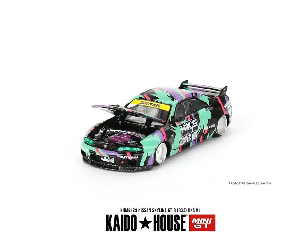 Kaido House x Mini GT 1:64 Nissan Skyline GT-R (R33) HKS V1