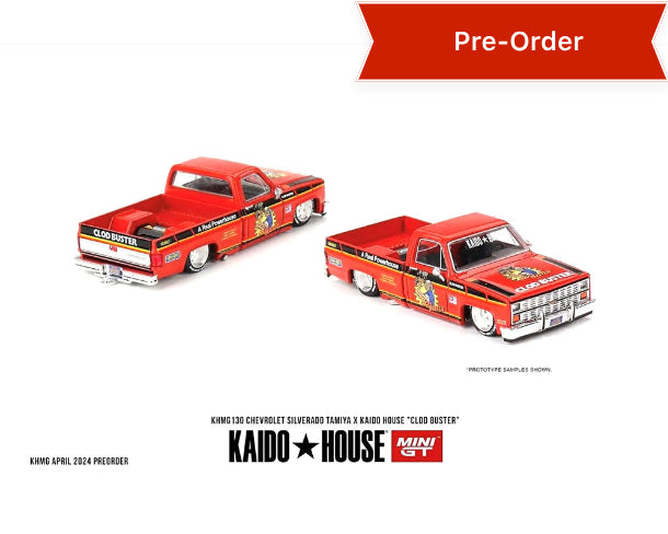 (Preorder) Kaido House x Mini GT 1:64 Chevrolet Silverado Tamiya x Kaido House ” CLOD BUSTER”