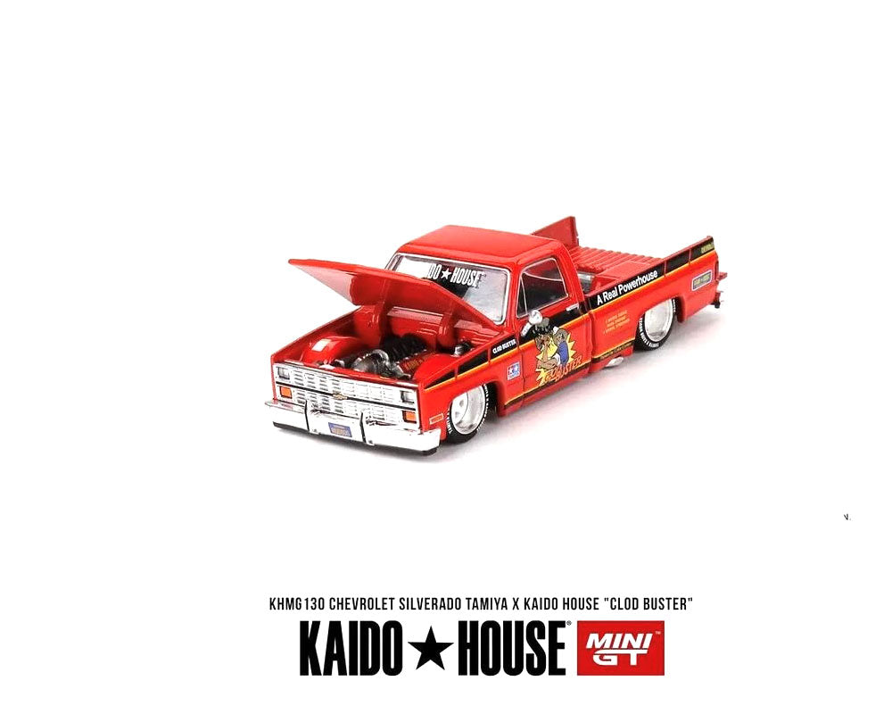 Kaido House x Mini GT 1:64 Chevrolet Silverado Tamiya x Kaido House ” CLOD BUSTER”