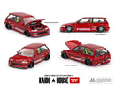 Kaido House x Mini GT 1:64 Honda Civic (EF) Kaido Works V2- M Red-1