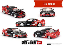 (Preorder) Kaido House x Mini GT 1:64 Nissan Skyline GT-R (R33) Kaido Works ADVAN