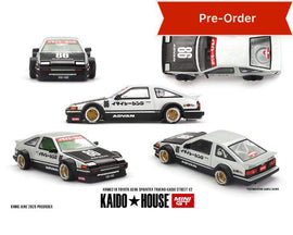 (Preorder) Kaido House x Mini GT 1:64Toyota AE86 Sprinter Trueno Kaido Street V2- White