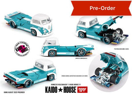 (Preorder) Kaido House x Mini GT Volkswagen T1 KAIDO WORKS V1 – Turquoise/White