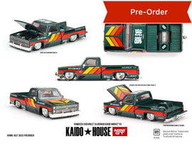 (Preorder) Kaido House x Mini GT 1:64 Chevrolet Silverado KAIDO WORKS V3 -Dark Green