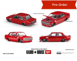 (Preorder) Kaido House x Mini GT 1:64 Datsun 510 Street Nismo V3 – Red