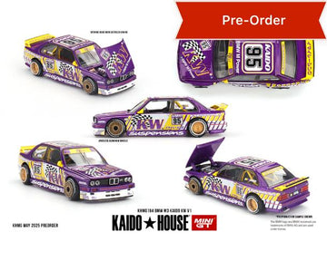 (Preorder) Kaido House x Mini GT 1:64 BMW M3 Kaido KW V1 – Purple