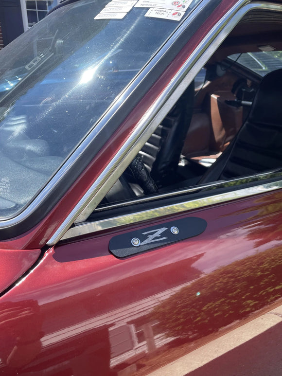 Door Mirror Delete Plates - Bolt On 1970-78 (240Z / 260Z / 280Z)