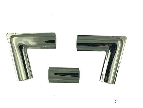 Windshield and Hatch Window Chrome Trim Corner Pieces 1970-78 (240Z / 260Z / 280Z)