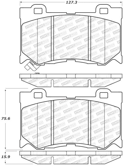 Front Brake Pad Set 2023 (Nissan Z) Performance / Proto Spec