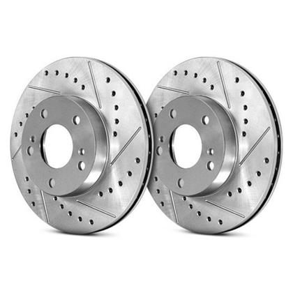 Slotted and Drilled Front Brake Rotors 2023 (Nissan Z) Performance / Proto Spec