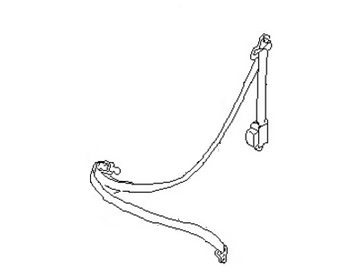 OEM Seat Belt Assembly Driver Side, Black 1979-1983 (280ZX)