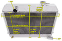 2 Row Core Aluminum Radiator 1968-73 (510) 1968-73 (521)