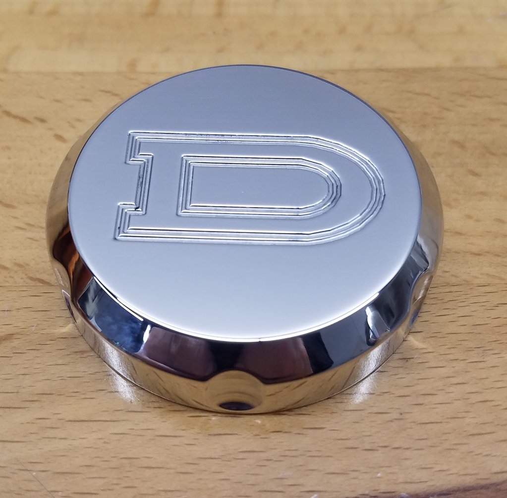 Polished Billet Clutch Reservoir Cap Cover