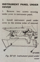 Aluminum Instrument Panel Under Cover 1974-78 (260Z / 280Z)-4