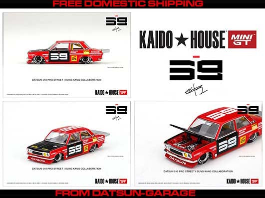 Kaido House x Sung Kang Datsun 510 Pro Street SK510 (Red)