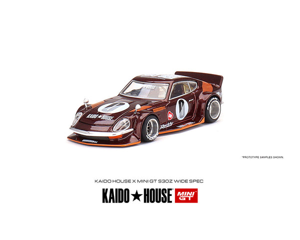 Kaido House x Mini GT 1:64 Datsun KAIDO Fairlady Z S30Z Wide Spec Dark Red Limited Edition