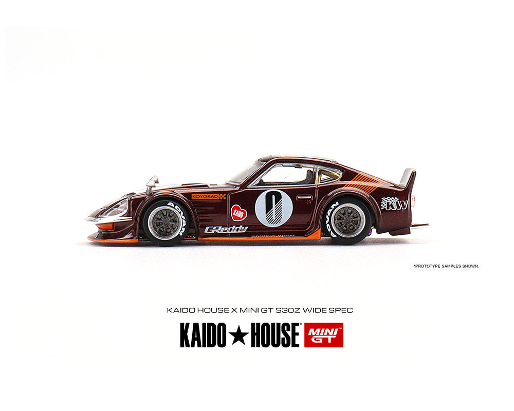 Kaido House x Mini GT 1:64 Datsun KAIDO Fairlady Z S30Z Wide Spec Dark Red Limited Edition