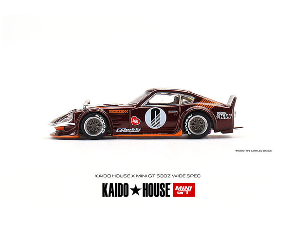 Kaido House x Mini GT 1:64 Datsun KAIDO Fairlady Z S30Z Wide Spec Dark Red Limited Edition **CASE**
