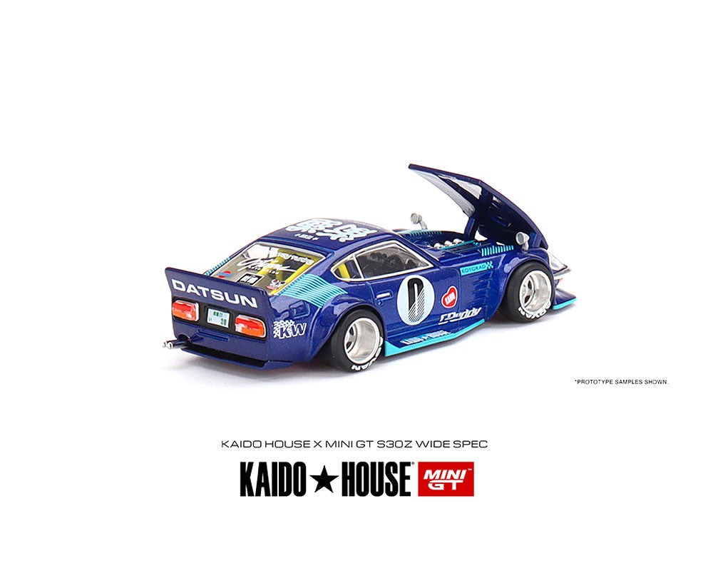 Kaido House x Mini GT 1:64 Datsun KAIDO Fairlady Z S30Z Wide Spec Blue Limited Edition **CASE**