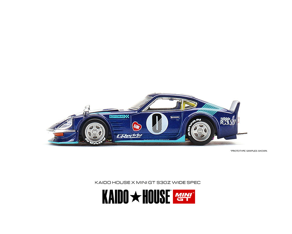 Kaido House x Mini GT 1:64 Datsun KAIDO Fairlady Z S30Z Wide Spec Blue Limited Edition **CASE**