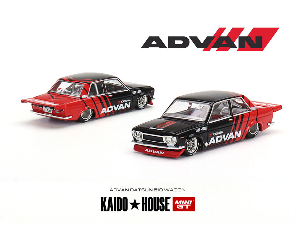 Kaido House x Mini GT Datsun 510 Pro Street Advan Yokohama Limited Edition **CASE**