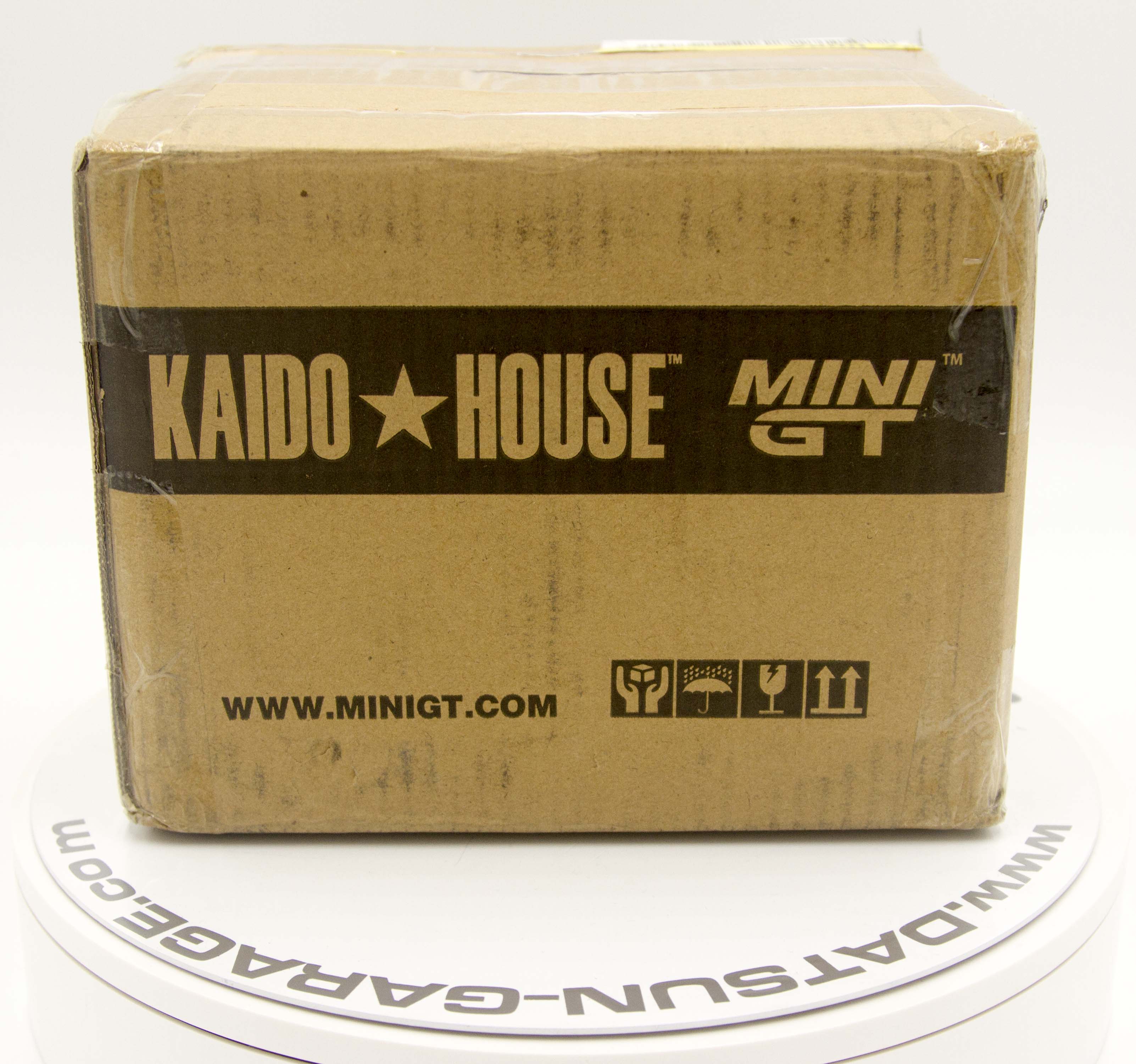 Kaido House X Mini GT 1:64 Datsun 510 Pro Street GREDDY Pearl White **CASE**