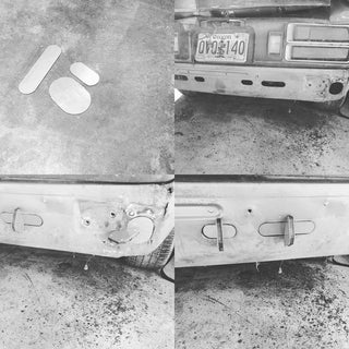 Rear Bumper Delete Weld In Plates 1974.5-78 (260Z / 280Z)