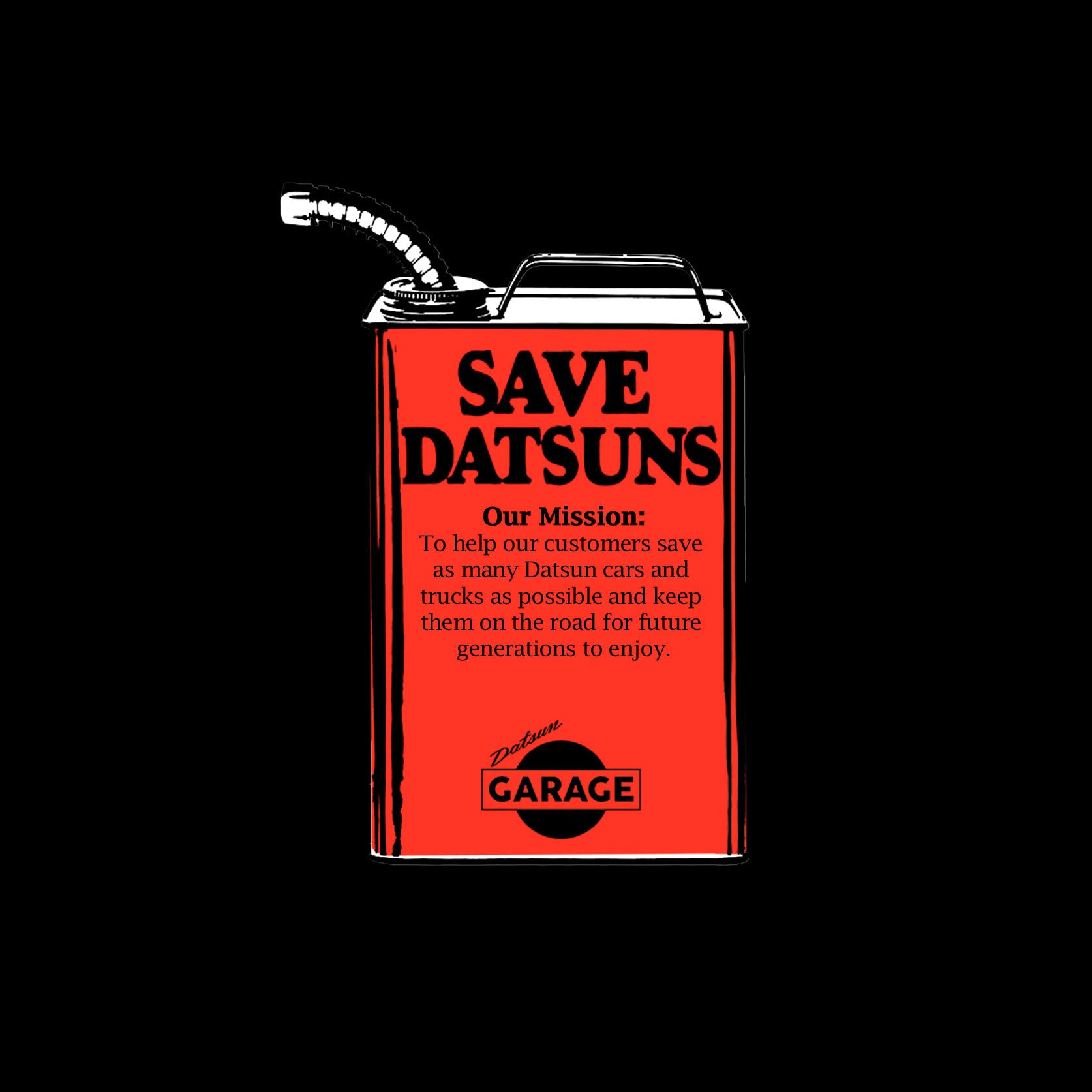Save Datsuns Gas Can Shirt