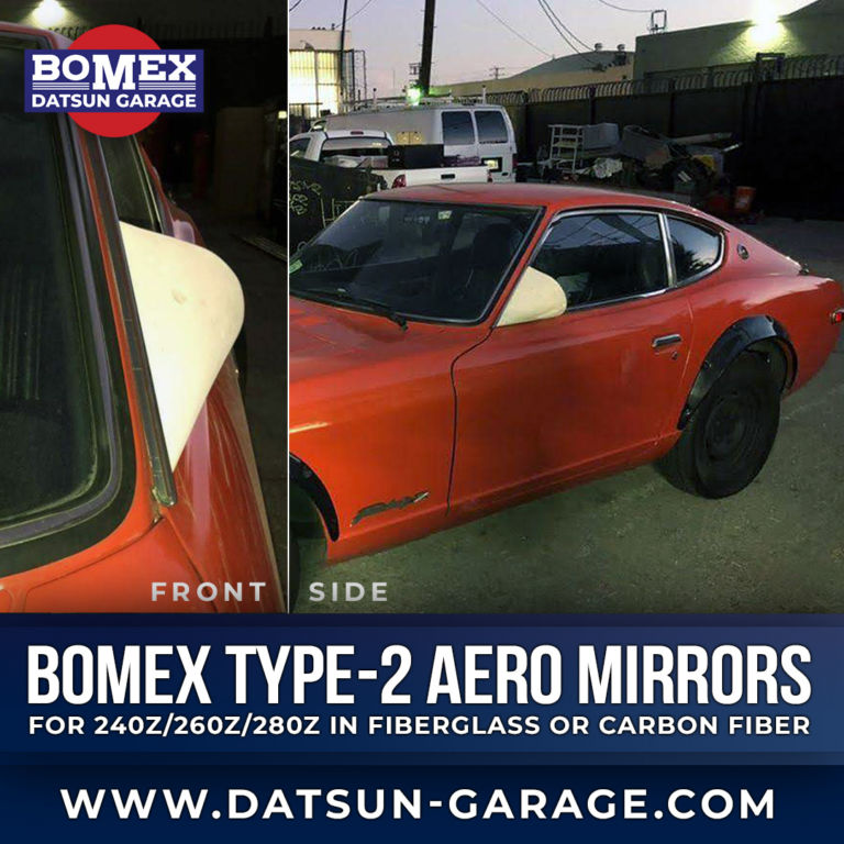 Bomex/Datsun Garage Carbon Fiber Type-2 Aero Mirrors