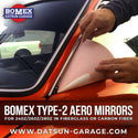Bomex/Datsun Garage Fiberglass Type-2 Aero Mirrors