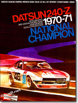 BRE 1971 Championship 240Z Poster 24" X 32"