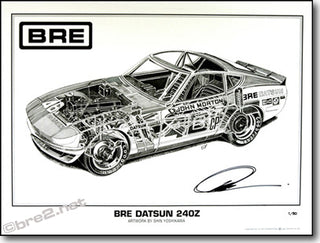 BRE 240Z Cut-Away Poster 18