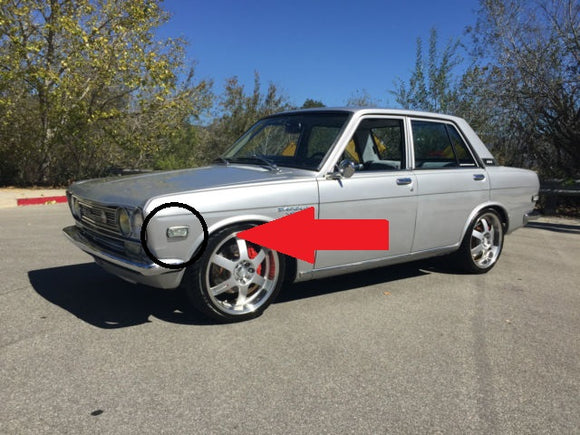 Clear Side Marker Assemblies 1970-78 (240Z / 260Z / 280Z) and 1968-73 (510)