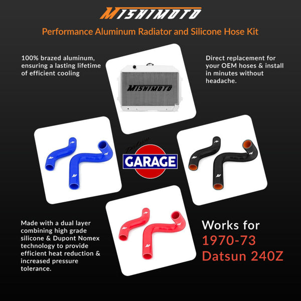 Mishimoto Radiator Hose Kit in Black 1970-73 (240Z)